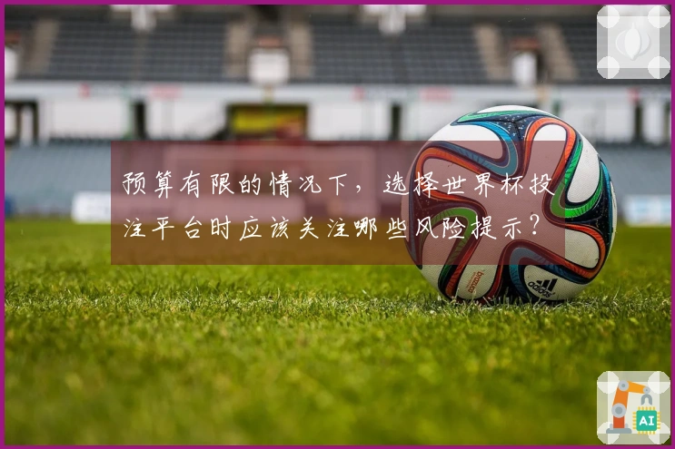 预算有限的情况下，选择世界杯投注平台时应该关注哪些风险提示？